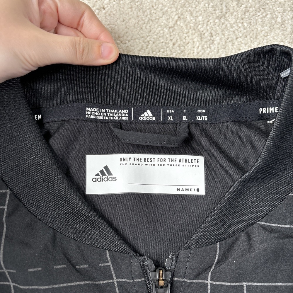 Adidas Nebraska Huskers Playoff FZ Jacket Men's Size XL Black Team Issue - Picture 3 of 14